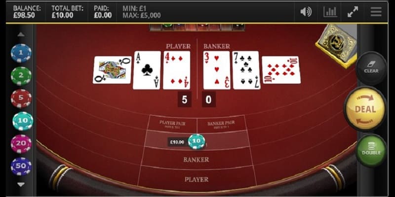 Làm theo hướng dẫn để thuận lợi đặt cược game bài Baccarat Bet88