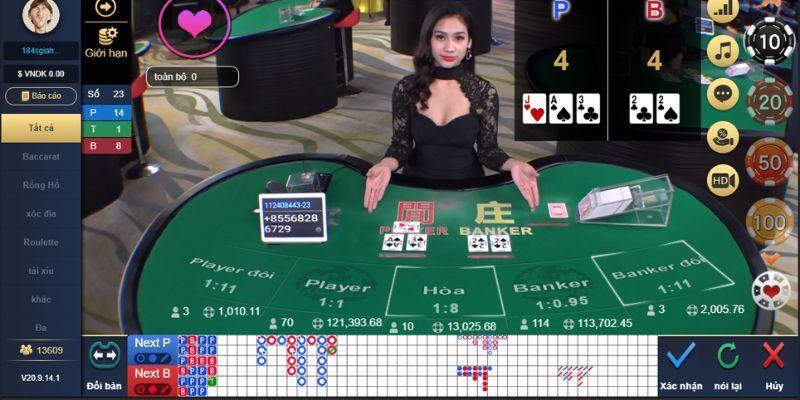 Luật chơi Baccarat với thao tác chơi đúng chuẩn tại Bet88